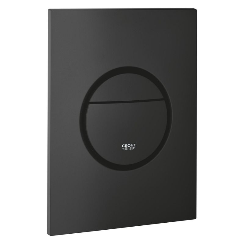 Casa si Gradina - Sanitare - Obiecte sanitare - Accesorii vase de toaleta - Clapeta WC Grohe 37601KF0, Nova Cosmo S, dubla, verticala, 172 x 130 mm, ABS, mat, negru - Infinity.ro