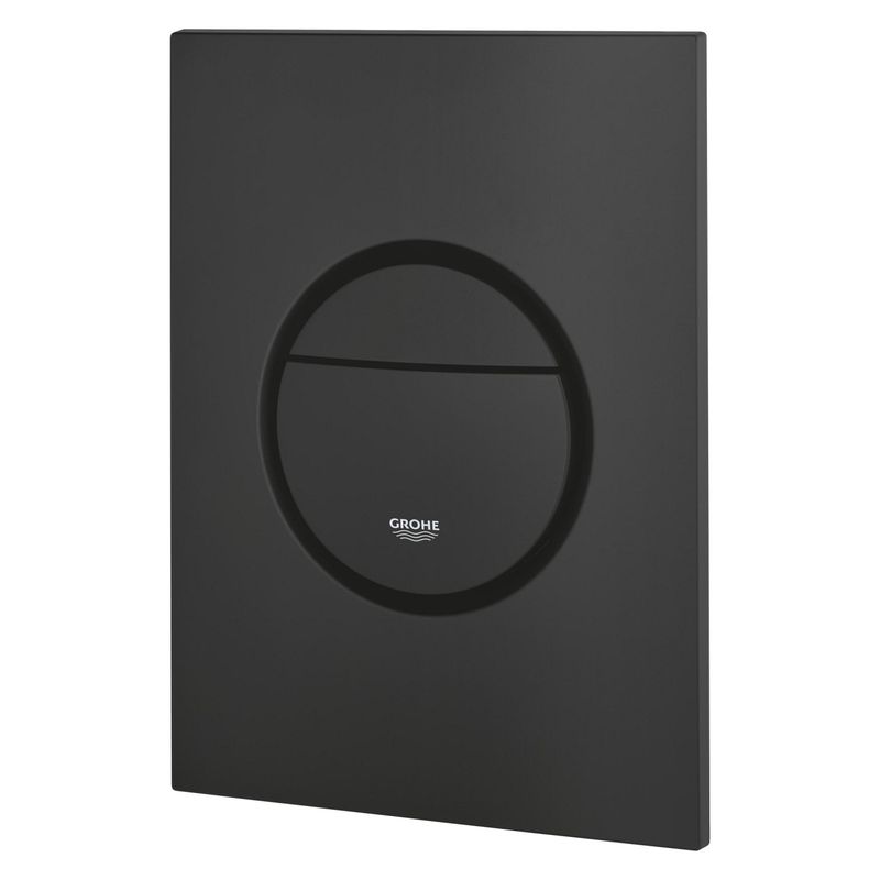 Casa si Gradina - Sanitare - Obiecte sanitare - Accesorii vase de toaleta - Clapeta WC Grohe 37601KF0, Nova Cosmo S, dubla, verticala, 172 x 130 mm, ABS, mat, negru - Infinity.ro