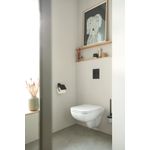 Casa si Gradina - Sanitare - Obiecte sanitare - Accesorii vase de toaleta - Clapeta WC Grohe 37601KF0, Nova Cosmo S, dubla, verticala, 172 x 130 mm, ABS, mat, negru - Infinity.ro