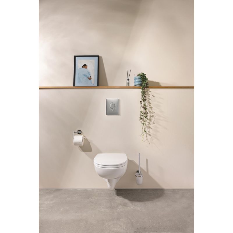 Casa si Gradina - Sanitare - Obiecte sanitare - Accesorii vase de toaleta - Capac WC Grohe 112947SH00, Bau Ceramic, Slim, datasare rapida, alb - Infinity.ro