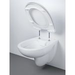 Casa si Gradina - Sanitare - Obiecte sanitare - Accesorii vase de toaleta - Capac WC Grohe 112947SH00, Bau Ceramic, Slim, datasare rapida, alb - Infinity.ro
