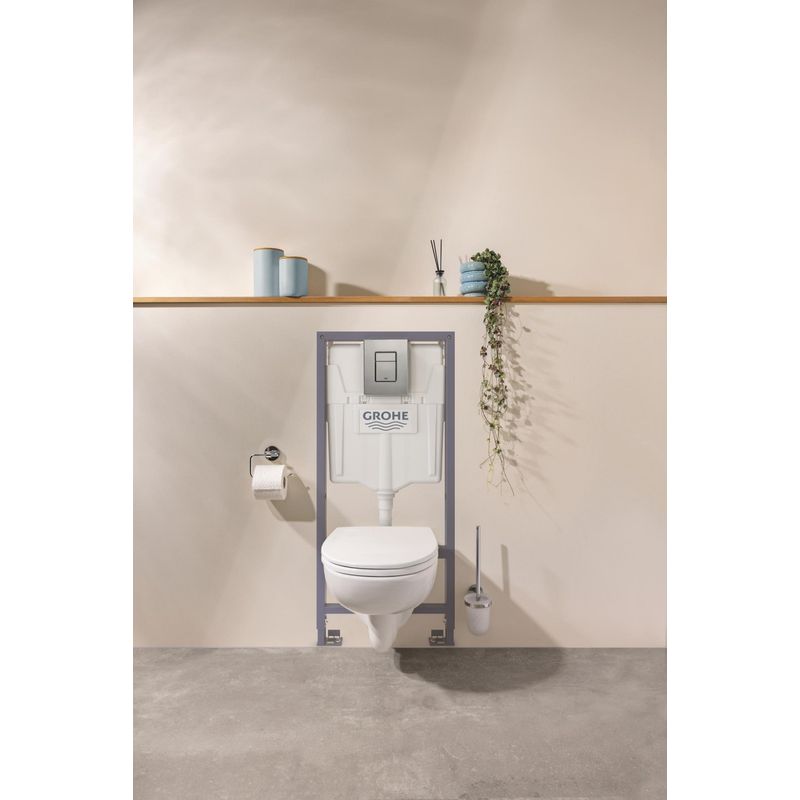 Casa si Gradina - Sanitare - Obiecte sanitare - Accesorii vase de toaleta - Capac WC Grohe 112947SH00, Bau Ceramic, Slim, datasare rapida, alb - Infinity.ro