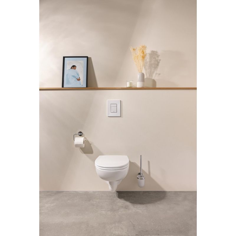 Casa si Gradina - Sanitare - Obiecte sanitare - Accesorii vase de toaleta - Capac WC Grohe 112947SH00, Bau Ceramic, Slim, datasare rapida, alb - Infinity.ro
