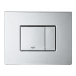 Casa si Gradina - Sanitare - Obiecte sanitare - Accesorii vase de toaleta - Clapeta WC Grohe 38732BR0, Skate Cosmo, dubla, 156 x 197 mm, verticala, anti-amprenta, ABS, mat, crom - Infinity.ro