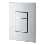Casa si Gradina - Sanitare - Obiecte sanitare - Accesorii vase de toaleta - Clapeta WC Grohe 38732BR0, Skate Cosmo, dubla, 156 x 197 mm, verticala, anti-amprenta, ABS, mat, crom - Infinity.ro