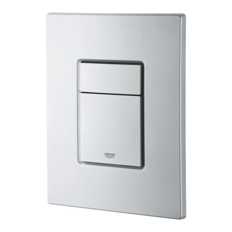 Casa si Gradina - Sanitare - Obiecte sanitare - Accesorii vase de toaleta - Clapeta WC Grohe 38732BR0, Skate Cosmo, dubla, 156 x 197 mm, verticala, anti-amprenta, ABS, mat, crom - Infinity.ro