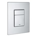 Casa si Gradina - Sanitare - Obiecte sanitare - Accesorii vase de toaleta - Clapeta WC Grohe 38732BR0, Skate Cosmo, dubla, 156 x 197 mm, verticala, anti-amprenta, ABS, mat, crom - Infinity.ro