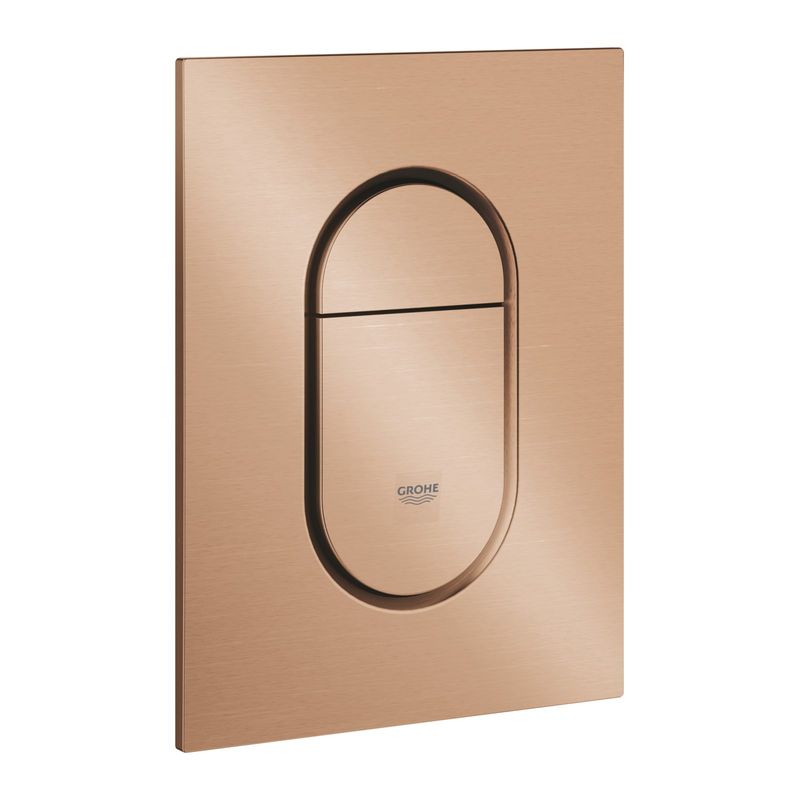 Casa si Gradina - Sanitare - Obiecte sanitare - Accesorii vase de toaleta - Clapeta WC Grohe 37624DL0, Arena Cosmo, S, dubla, 130 x 172 mm, verticala, mat, cupru - Infinity.ro