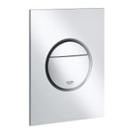 Casa si Gradina - Sanitare - Obiecte sanitare - Accesorii vase de toaleta - Clapeta WC Grohe 37601P00, Nova Cosmo S, dubla, verticala, 172 x 130 mm, ABS, mat, crom - Infinity.ro