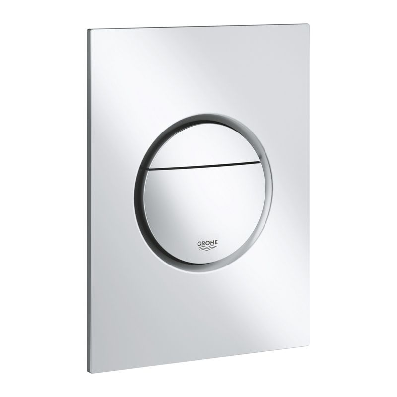 Casa si Gradina - Sanitare - Obiecte sanitare - Accesorii vase de toaleta - Clapeta WC Grohe 37601P00, Nova Cosmo S, dubla, verticala, 172 x 130 mm, ABS, mat, crom - Infinity.ro