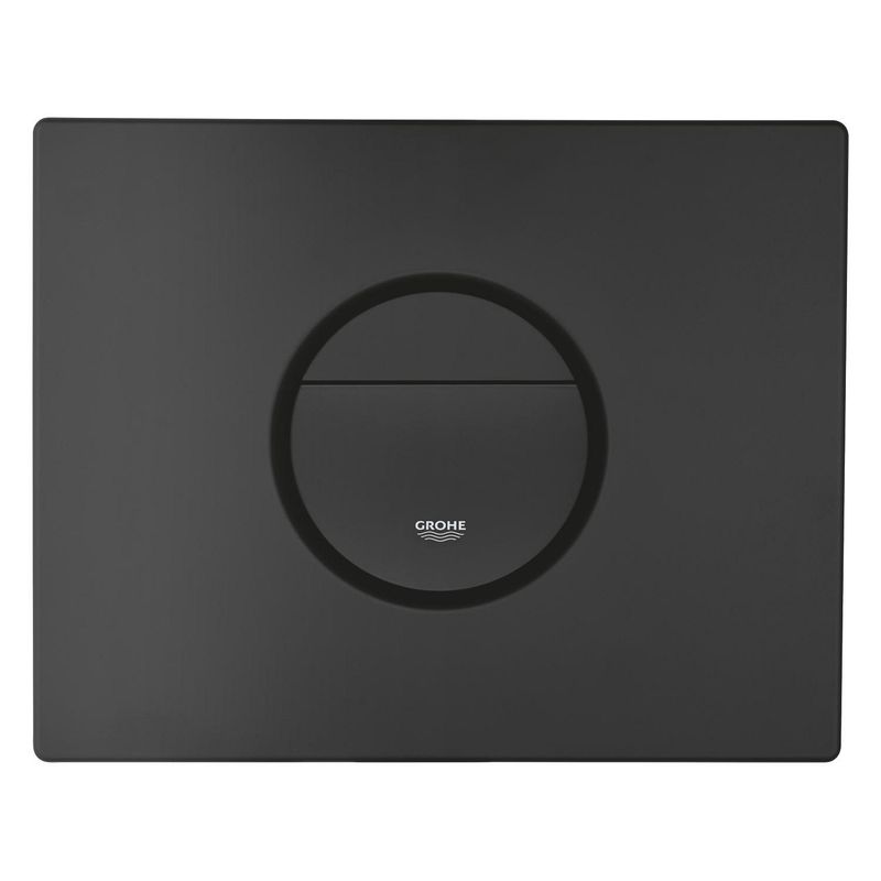 Casa si Gradina - Sanitare - Obiecte sanitare - Accesorii vase de toaleta - Clapeta WC Grohe 38765KF0, Nova Cosmopolitan, verticala, dubla, 156 x 197 mm, ABS, mat, negru - Infinity.ro
