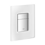 Casa si Gradina - Sanitare - Obiecte sanitare - Accesorii vase de toaleta - Clapeta WC Grohe 38845MF0, Skate Cosmo, dubla, verticala, 197 x 156 mm, sticla, crom - Infinity.ro