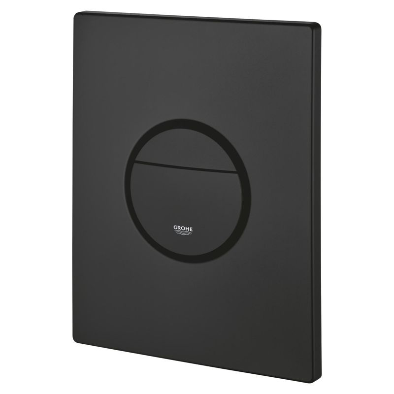 Casa si Gradina - Sanitare - Obiecte sanitare - Accesorii vase de toaleta - Clapeta WC Grohe 38765KF0, Nova Cosmopolitan, verticala, dubla, 156 x 197 mm, ABS, mat, negru - Infinity.ro