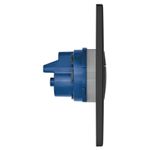 Casa si Gradina - Sanitare - Obiecte sanitare - Accesorii vase de toaleta - Clapeta WC Grohe 38765KF0, Nova Cosmopolitan, verticala, dubla, 156 x 197 mm, ABS, mat, negru - Infinity.ro