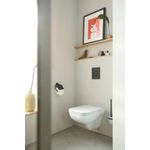 Casa si Gradina - Sanitare - Obiecte sanitare - Accesorii vase de toaleta - Clapeta WC Grohe 38765KF0, Nova Cosmopolitan, verticala, dubla, 156 x 197 mm, ABS, mat, negru - Infinity.ro