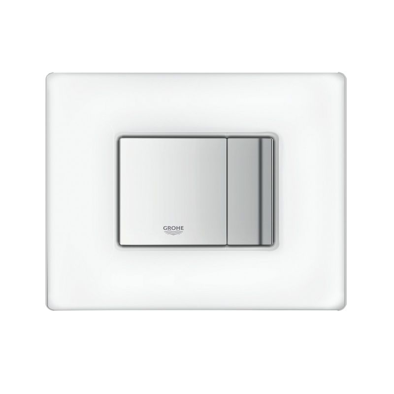 Casa si Gradina - Sanitare - Obiecte sanitare - Accesorii vase de toaleta - Clapeta WC Grohe 38845MF0, Skate Cosmo, dubla, verticala, 197 x 156 mm, sticla, crom - Infinity.ro