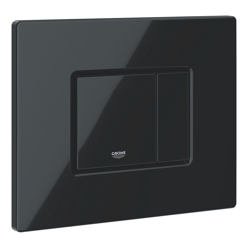 Casa si Gradina - Sanitare - Obiecte sanitare - Accesorii vase de toaleta - Clapeta WC Grohe 38732KV0, Skate Cosmo, dubla, verticala, 197 x 156 mm, ABS, lucios, negru - Infinity.ro