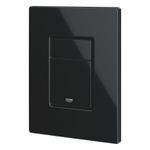 Casa si Gradina - Sanitare - Obiecte sanitare - Accesorii vase de toaleta - Clapeta WC Grohe 38732KV0, Skate Cosmo, dubla, verticala, 197 x 156 mm, ABS, lucios, negru - Infinity.ro