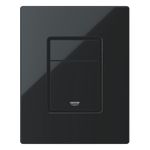 Casa si Gradina - Sanitare - Obiecte sanitare - Accesorii vase de toaleta - Clapeta WC Grohe 38732KV0, Skate Cosmo, dubla, verticala, 197 x 156 mm, ABS, lucios, negru - Infinity.ro