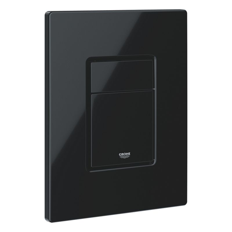 Casa si Gradina - Sanitare - Obiecte sanitare - Accesorii vase de toaleta - Clapeta WC Grohe 38732KV0, Skate Cosmo, dubla, verticala, 197 x 156 mm, ABS, lucios, negru - Infinity.ro