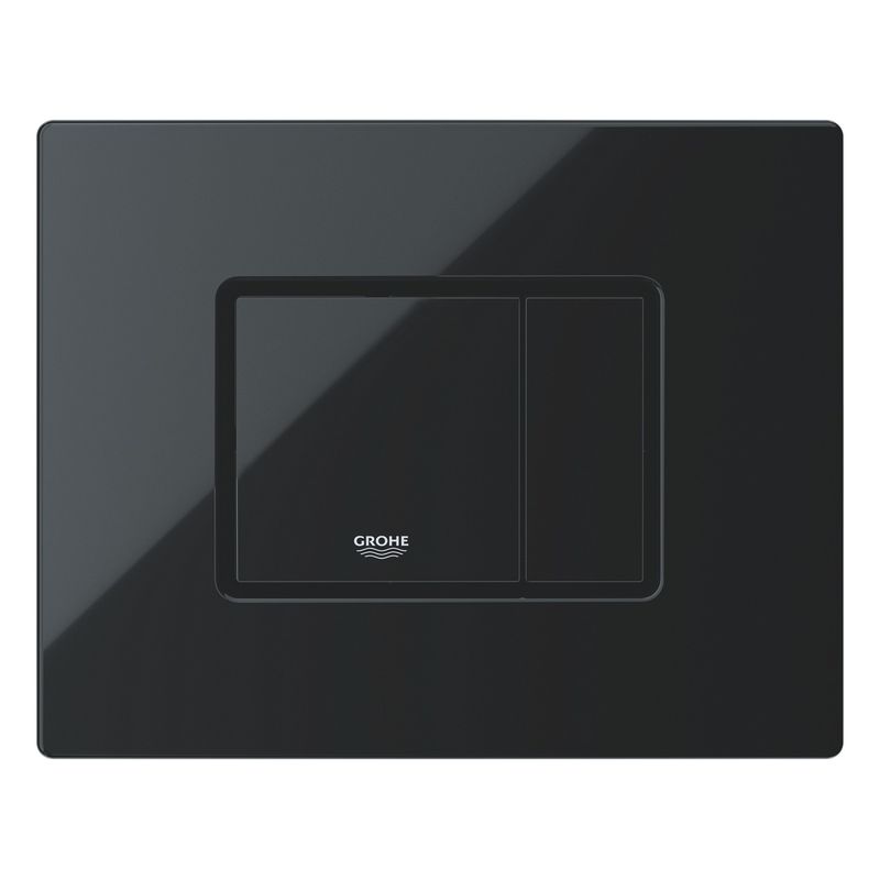 Casa si Gradina - Sanitare - Obiecte sanitare - Accesorii vase de toaleta - Clapeta WC Grohe 38732KV0, Skate Cosmo, dubla, verticala, 197 x 156 mm, ABS, lucios, negru - Infinity.ro