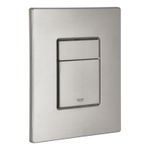 Casa si Gradina - Sanitare - Obiecte sanitare - Accesorii vase de toaleta - Clapeta WC Grohe 38732DC0, Skate Cosmo, dubla, verticala, 197 x 156 mm, ABS, mat, otel satinat - Infinity.ro