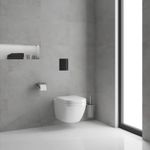 Casa si Gradina - Sanitare - Obiecte sanitare - Accesorii vase de toaleta - Clapeta WC Grohe 38732KV0, Skate Cosmo, dubla, verticala, 197 x 156 mm, ABS, lucios, negru - Infinity.ro