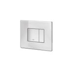 Casa si Gradina - Sanitare - Obiecte sanitare - Accesorii vase de toaleta - Clapeta WC Grohe 389160A0, Skate Cosmo, dubla, verticala, 197 x 156 mm, sticla/oglinda, alb - Infinity.ro
