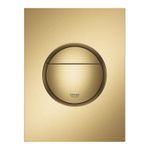 Casa si Gradina - Sanitare - Obiecte sanitare - Accesorii vase de toaleta - Clapeta actionare Grohe 37601GN0, Nova, S, dubla, 130 x 172 mm, verticala, ABS, mat, auriu - Infinity.ro