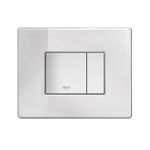 Casa si Gradina - Sanitare - Obiecte sanitare - Accesorii vase de toaleta - Clapeta WC Grohe 389160A0, Skate Cosmo, dubla, verticala, 197 x 156 mm, sticla/oglinda, alb - Infinity.ro