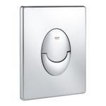 Casa si Gradina - Sanitare - Obiecte sanitare - Accesorii vase de toaleta - Clapeta WC Grohe 38964P00, Start, dubla, verticala, 197 x 156 mm, plastic, mat, crom - Infinity.ro