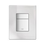 Casa si Gradina - Sanitare - Obiecte sanitare - Accesorii vase de toaleta - Clapeta WC Grohe 389160A0, Skate Cosmo, dubla, verticala, 197 x 156 mm, sticla/oglinda, alb - Infinity.ro