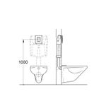 Casa si Gradina - Sanitare - Obiecte sanitare - Accesorii vase de toaleta - Clapeta WC Grohe 389160A0, Skate Cosmo, dubla, verticala, 197 x 156 mm, sticla/oglinda, alb - Infinity.ro