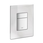 Casa si Gradina - Sanitare - Obiecte sanitare - Accesorii vase de toaleta - Clapeta WC Grohe 389160A0, Skate Cosmo, dubla, verticala, 197 x 156 mm, sticla/oglinda, alb - Infinity.ro