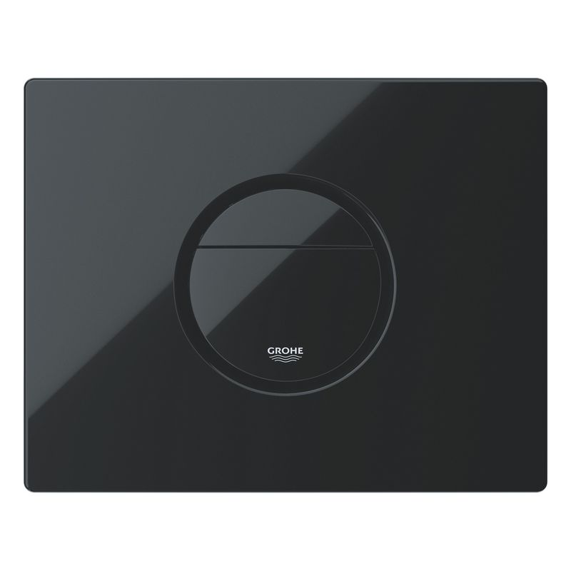 Casa si Gradina - Sanitare - Obiecte sanitare - Accesorii vase de toaleta - Clapeta WC Grohe 38765KV0, Nova Cosmo, dubla, verticala, 197 x 156 mm, ABS, lucios, negru - Infinity.ro