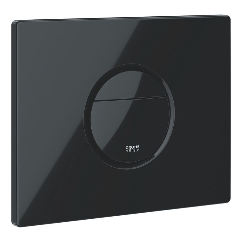 Casa si Gradina - Sanitare - Obiecte sanitare - Accesorii vase de toaleta - Clapeta WC Grohe 38765KV0, Nova Cosmo, dubla, verticala, 197 x 156 mm, ABS, lucios, negru - Infinity.ro