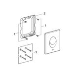 Casa si Gradina - Sanitare - Obiecte sanitare - Accesorii vase de toaleta - Clapeta de actionare WC Grohe 38964KF0, Start, dubla spalare, verticala, 156 x 197 mm, ABS, mat, negru - Infinity.ro