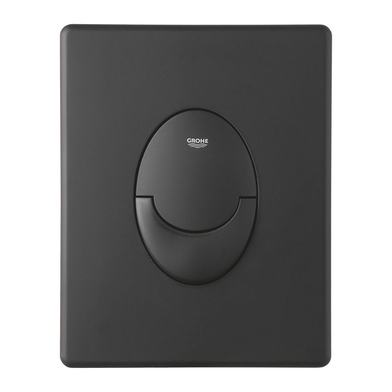 Casa si Gradina - Sanitare - Obiecte sanitare - Accesorii vase de toaleta - Clapeta de actionare WC Grohe 38964KF0, Start, dubla spalare, verticala, 156 x 197 mm, ABS, mat, negru - Infinity.ro