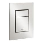 Casa si Gradina - Sanitare - Obiecte sanitare - Accesorii vase de toaleta - Clapeta WC Grohe 37535DC0, Skate Cosmo S, dubla, verticala, 172 x 130 mm, ABS, mat, otel satinat - Infinity.ro