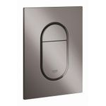 Casa si Gradina - Sanitare - Obiecte sanitare - Accesorii vase de toaleta - Placa de actionare Grohe 37624A00, Arena Cosmopolitan, marimea S, dubla, 130 x 172 mm, verticala, lucios, grafit - Infinity.ro