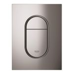 Casa si Gradina - Sanitare - Obiecte sanitare - Accesorii vase de toaleta - Placa de actionare Grohe 37624A00, Arena Cosmopolitan, marimea S, dubla, 130 x 172 mm, verticala, lucios, grafit - Infinity.ro