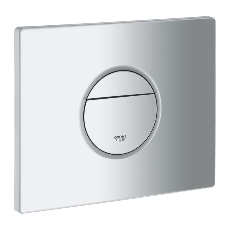 Casa si Gradina - Sanitare - Obiecte sanitare - Accesorii vase de toaleta - Placa de actionare WC Grohe 38765P00, Nova Cosmopolitan, dubla spalare, reversibila, 156 x 197 mm, mat, crom - Infinity.ro