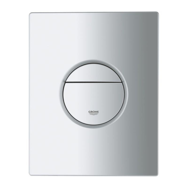 Casa si Gradina - Sanitare - Obiecte sanitare - Accesorii vase de toaleta - Placa de actionare WC Grohe 38765P00, Nova Cosmopolitan, dubla spalare, reversibila, 156 x 197 mm, mat, crom - Infinity.ro