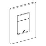 Casa si Gradina - Sanitare - Obiecte sanitare - Accesorii vase de toaleta - Placa de actionare WC Grohe 38732A00, Skate Cosmopolitan, dubla spalare, reversibila, 156 x 197 mm, lucios, grafit - Infinity.ro