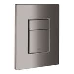 Casa si Gradina - Sanitare - Obiecte sanitare - Accesorii vase de toaleta - Placa de actionare WC Grohe 38732A00, Skate Cosmopolitan, dubla spalare, reversibila, 156 x 197 mm, lucios, grafit - Infinity.ro