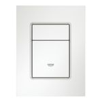 Casa si Gradina - Sanitare - Obiecte sanitare - Accesorii vase de toaleta - Placa de actionare Grohe 37535SH0, Skate Cosmopolitan, marimea S, dubla actionare, 130 x 172 mm, verticala, alb - Infinity.ro