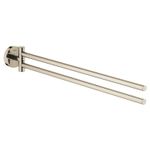 Casa si Gradina - Sanitare - Suporturi si accesorii baie - Suporturi baie - Suport prosop Grohe 40371BE1, Essentials, pe perete, 449 mm, metal, lucios, nichel - Infinity.ro
