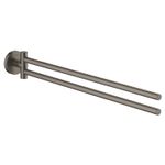 Casa si Gradina - Sanitare - Suporturi si accesorii baie - Suporturi baie - Suport prosop Grohe 40371AL1, Essentials, pe perete, 449 mm, metal, mat, grafit - Infinity.ro
