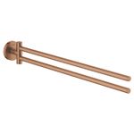 Casa si Gradina - Sanitare - Suporturi si accesorii baie - Suporturi baie - Suport prosop Grohe 40371DL1, Essentials, pe perete, 449 mm, metal, mat, cupru - Infinity.ro