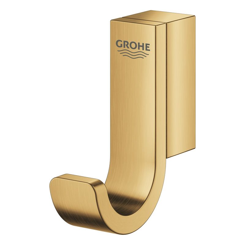 Casa si Gradina - Sanitare - Suporturi si accesorii baie - Suporturi baie - Agatatoare Grohe 41039GN0, Selection, pe perete, metal, mat, auriu - Infinity.ro